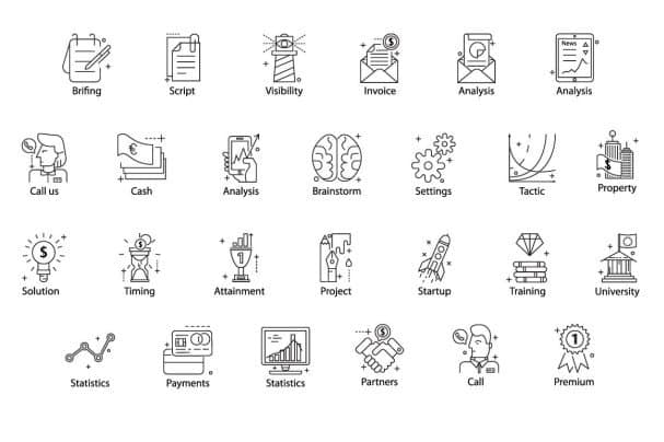 Free Download Line Flat + line flat icon Fonts Collection