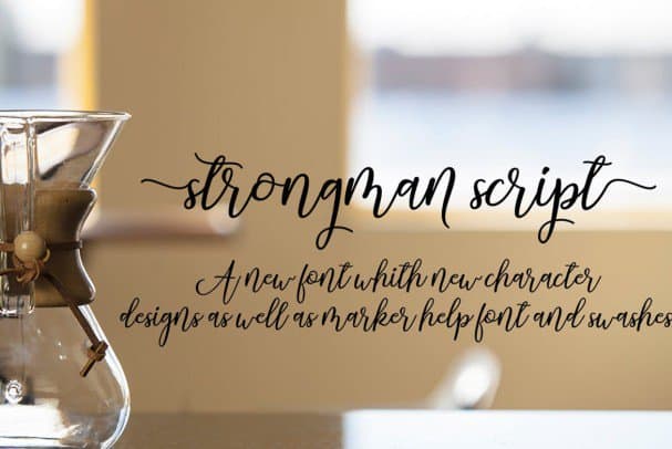 Download Strongman Script font (typeface)