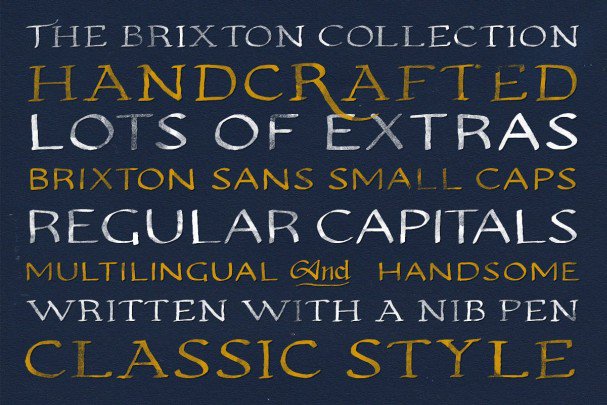 Download Brixton Hand Family font (typeface)