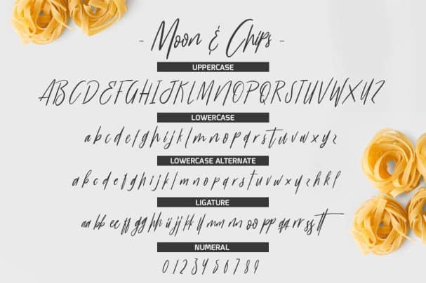 Download Moon & Chips font (typeface)