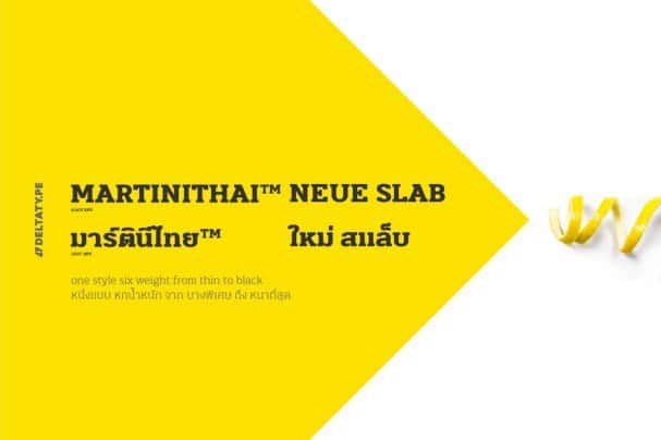 Download Martini Thai Neue Slab font (typeface)