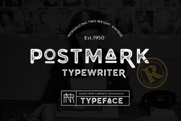 Download Postmark Typewriter font (typeface)