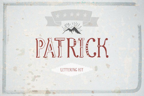 Download Patrick & Lettering Kit font (typeface)