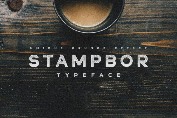 Download Stampbor Typeface font (typeface)