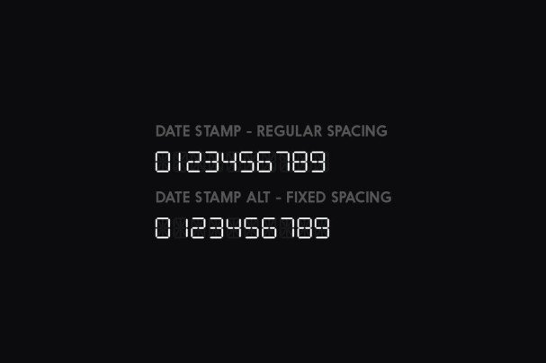 Download Date Stamp font (typeface)