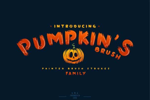 Download Pumpkin's Brush font (typeface)