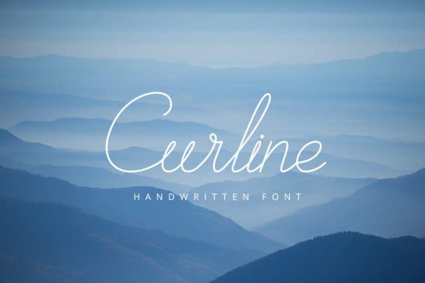 Download Curline Handwritten Script font (typeface)