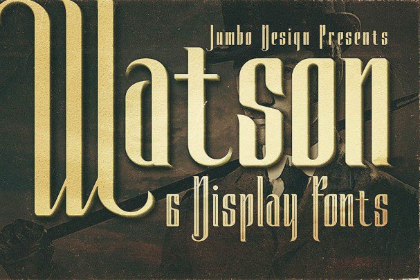 Download Watson - Vintage Display font (typeface)