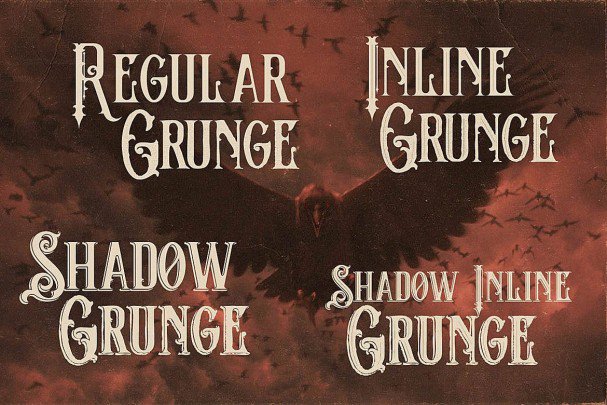 Download The Crow - Vintage Style font (typeface)