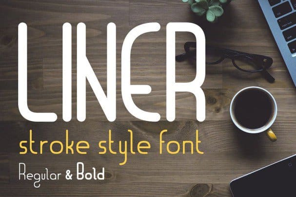 Download Liner for logos with frames font (typeface)