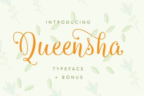 Download Queensha Typeface font (typeface)
