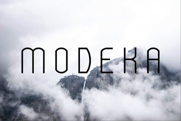Download Modeka - Modern font (typeface)