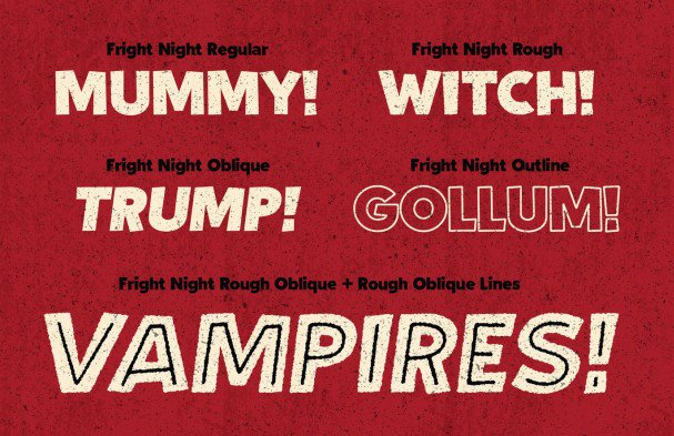 Download Fright Night - Vintage horror! font (typeface)