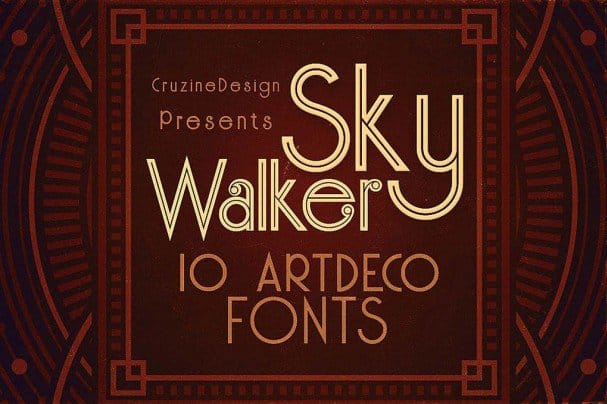 Download Skywalker - ArtDeco Typeface font (typeface)