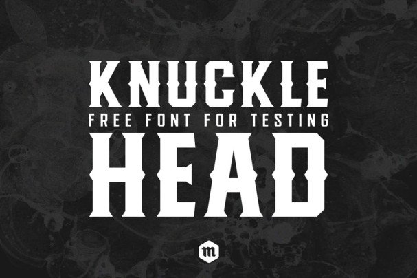 Download Knucklehead Typeface font (typeface)