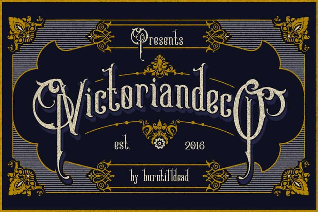 Download Victoriandeco font (typeface)