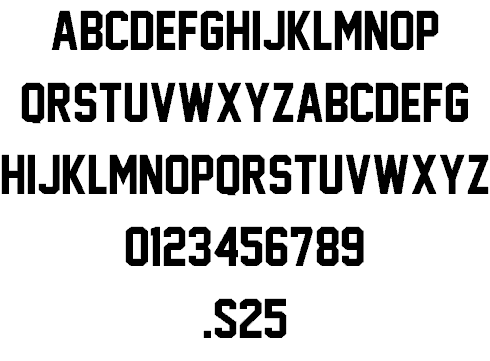 Jersey M54 font free download 