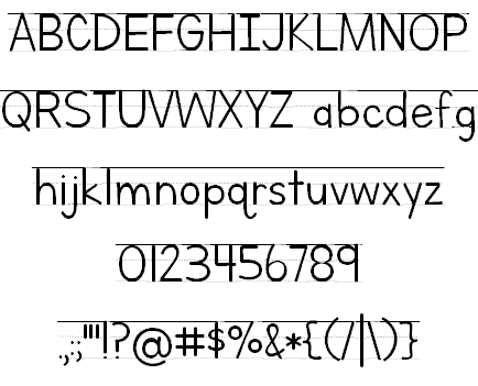 Letters for Learners Font