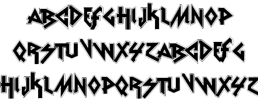 Download Vtks Rude Metal font (typeface)