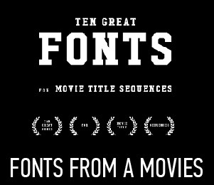 FONTS FROM A MOVIES