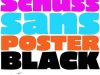 Schuss Sans CG Poster Black