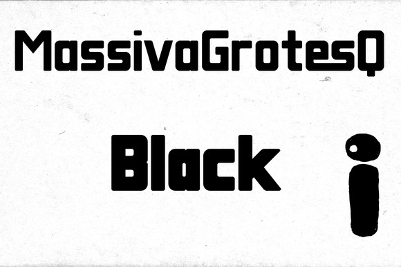 Massiva Grotesq Black