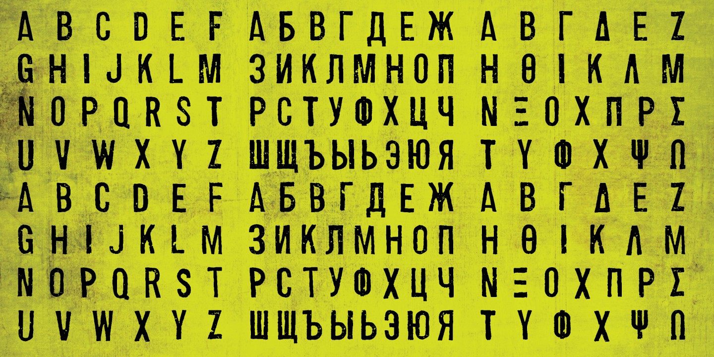 The Type Fetish Fonts (with cyrillic)
