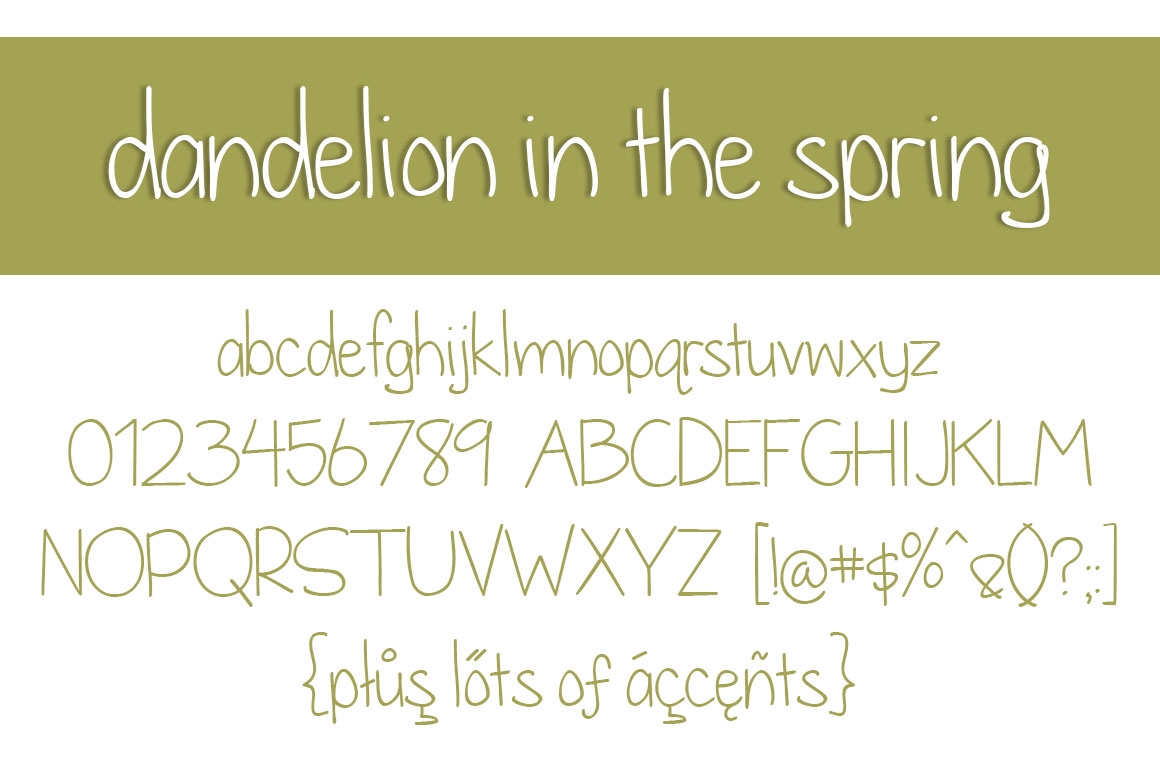 Dandelion in the Spring 