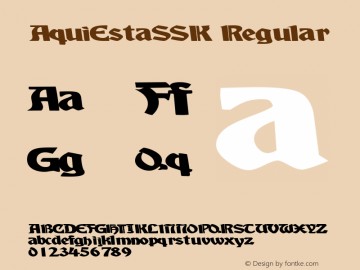 AquiEstaSSK Regular