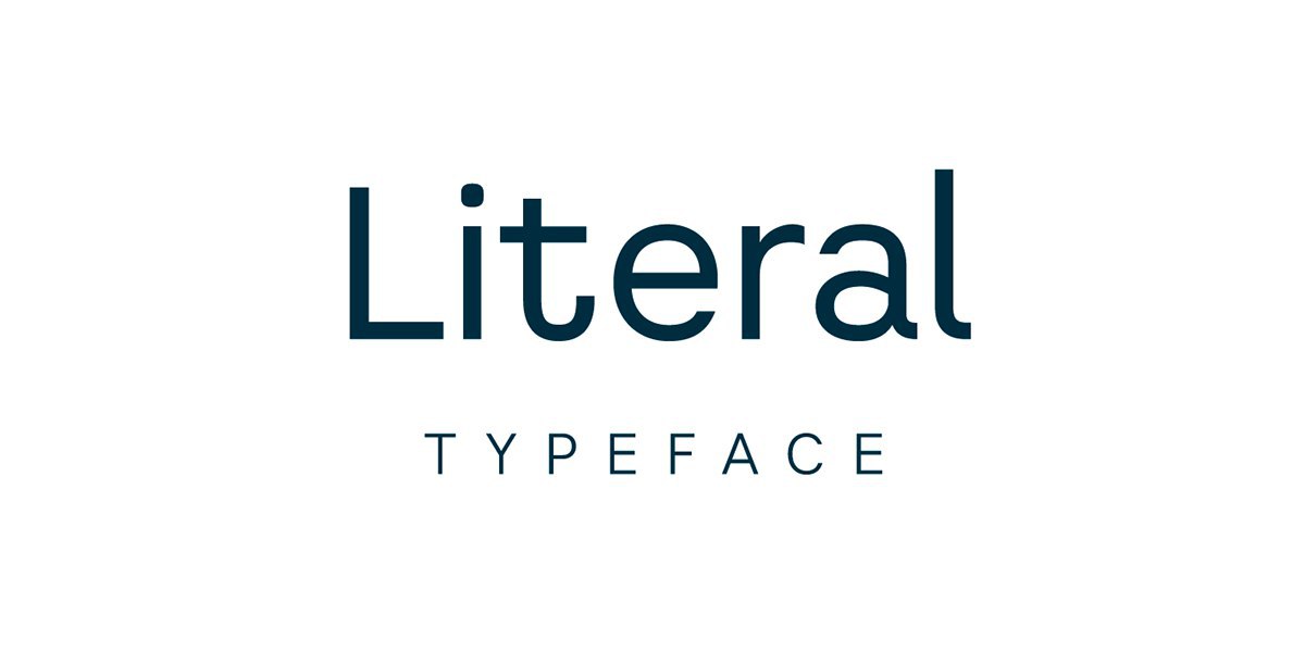 Literal typeface