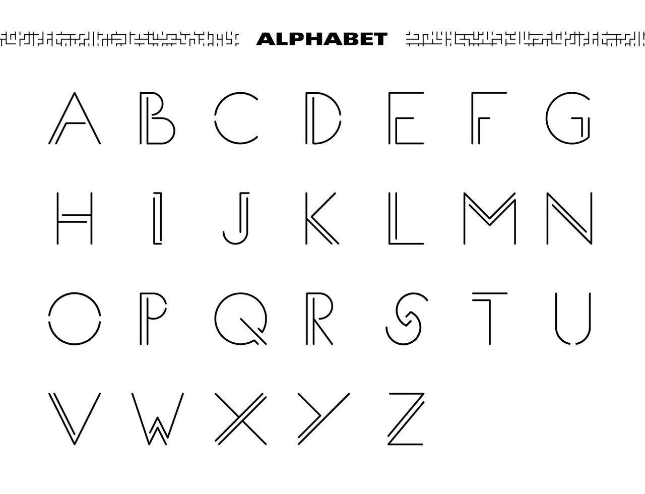 Maze Typeface