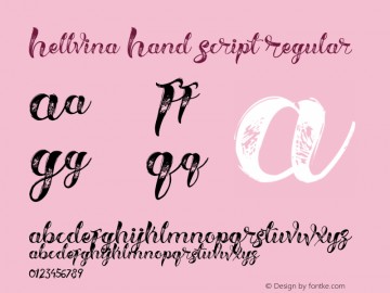 Hellvina Hand Script 