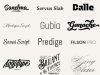 A selection of the best fonts for logos: unique features and pitfalls