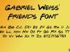 Gabriel Weiss’ Friends Font